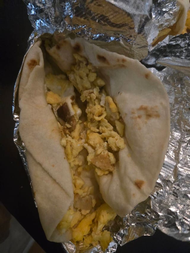 Potato & Egg Taco - Tuesday.