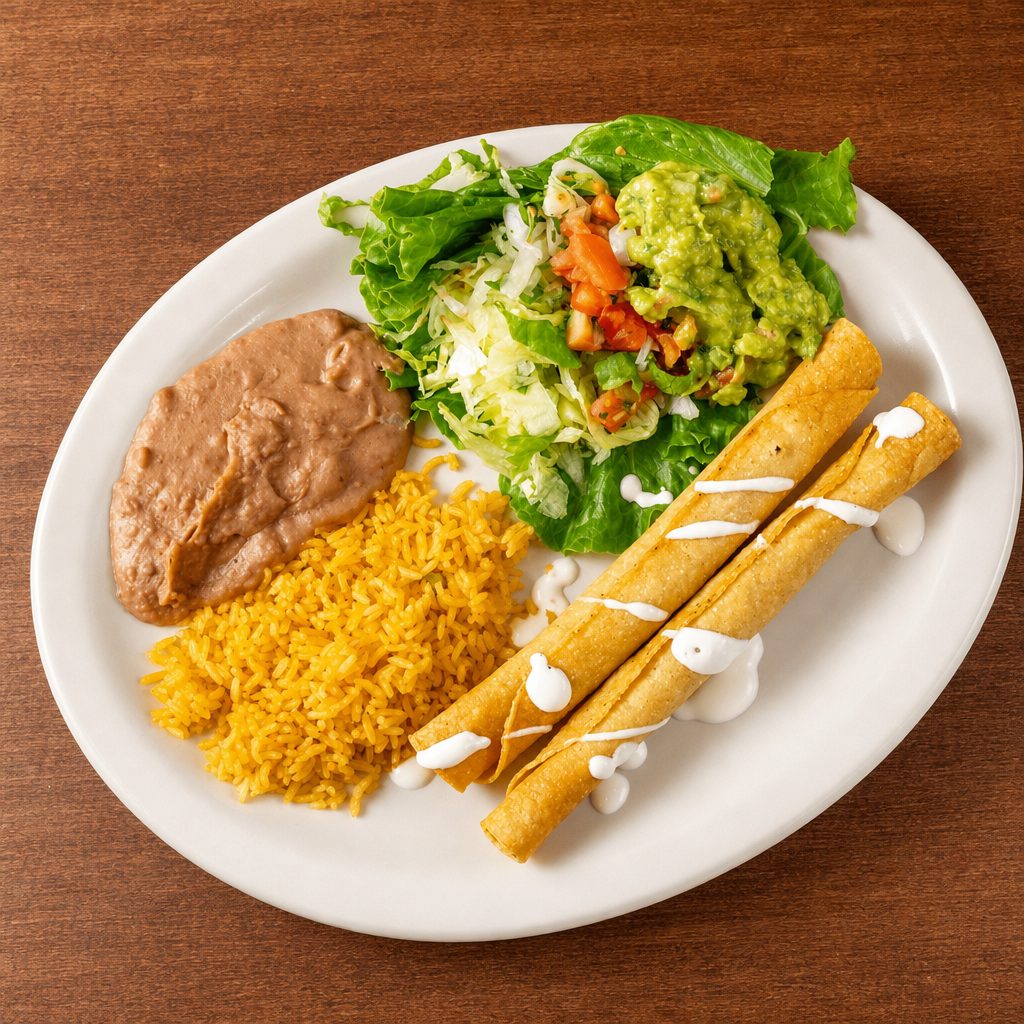 Flautas Plate.