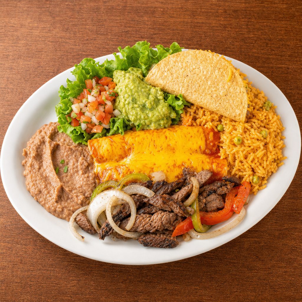Grand Deluxe Mexican Dinner Plate.