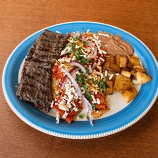 Asada Chilaquiles Plate
