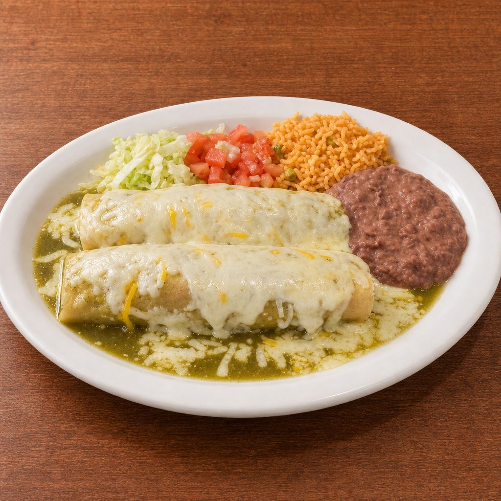 Green Chicken Enchiladas.