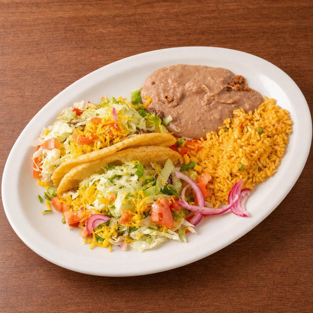 Puffy Taco Plate.