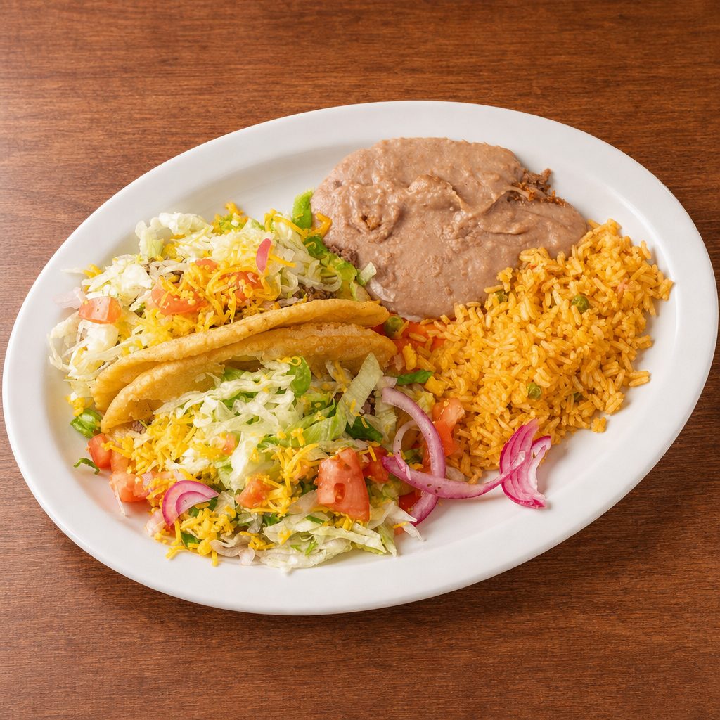 Puffy Taco Plate.