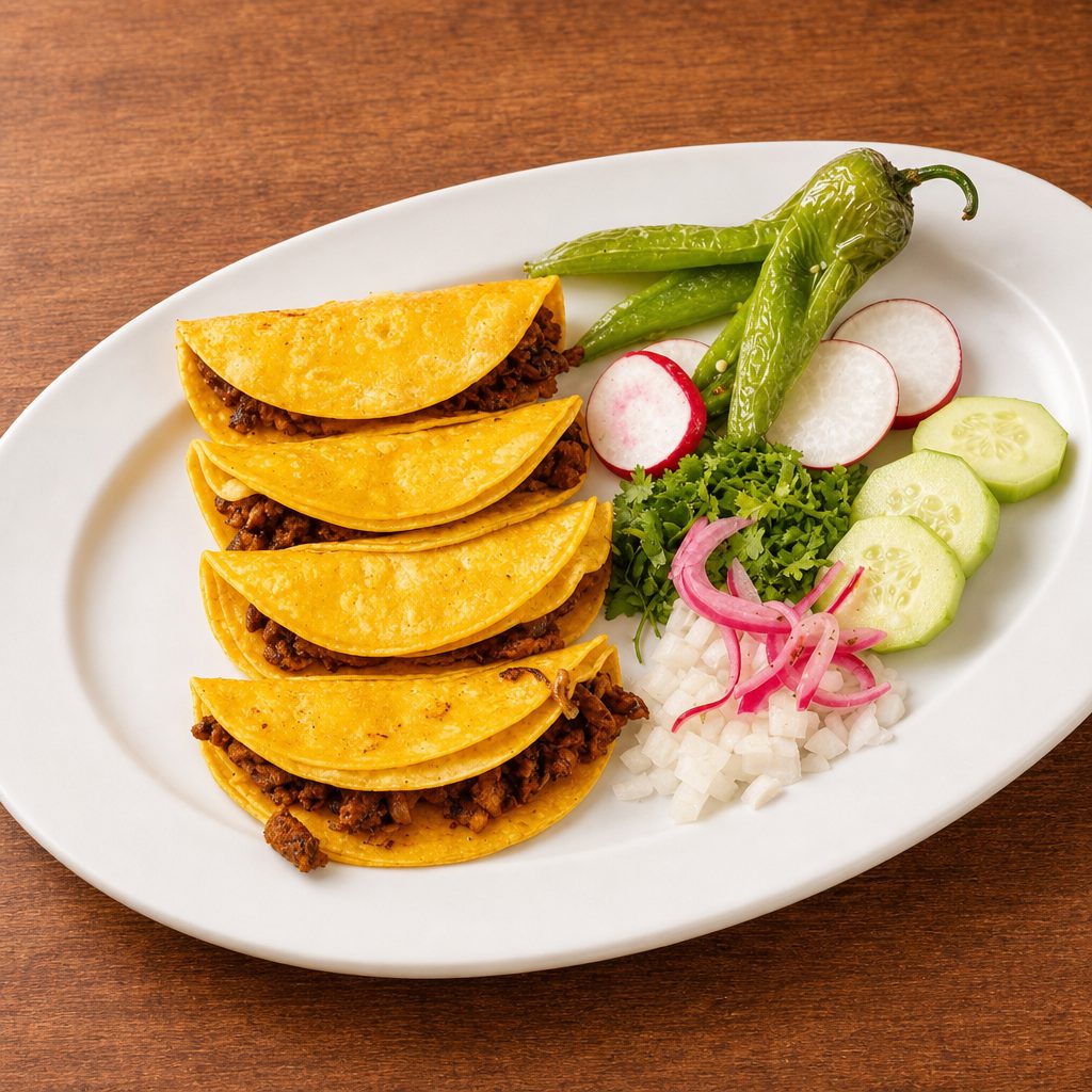 Mini Tacos de la Esquina Plate.