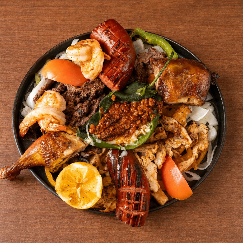 Parrillada Estilo Grand Tequila Plate.