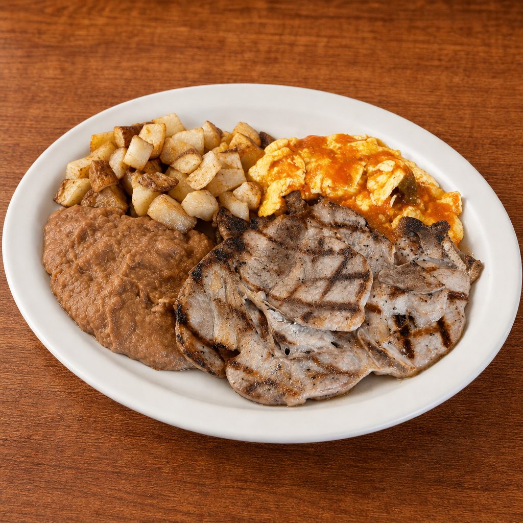 Pork Chop Plate.