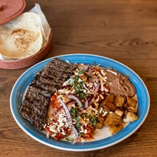 Asada Chilaquiles Plate