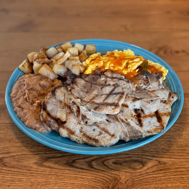 Pork Chop Plate.